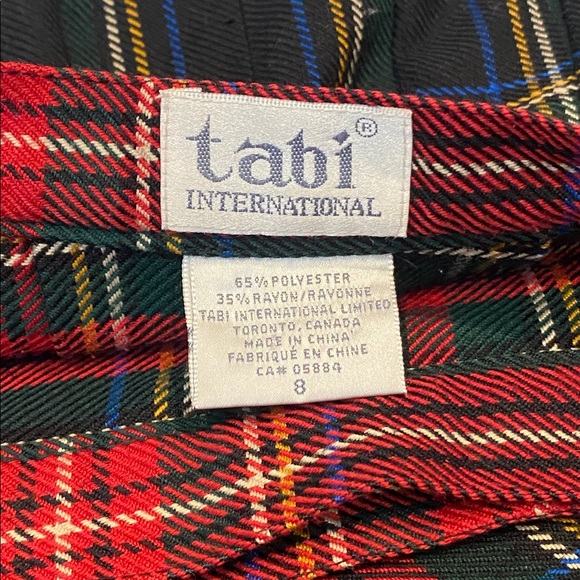 Tabi international Vimtage plaid skirt ladies size 4 - Picture 2 of 7
